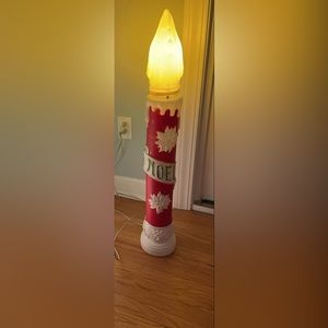 Vintage Empire porch Christmas blow mold Noel candle